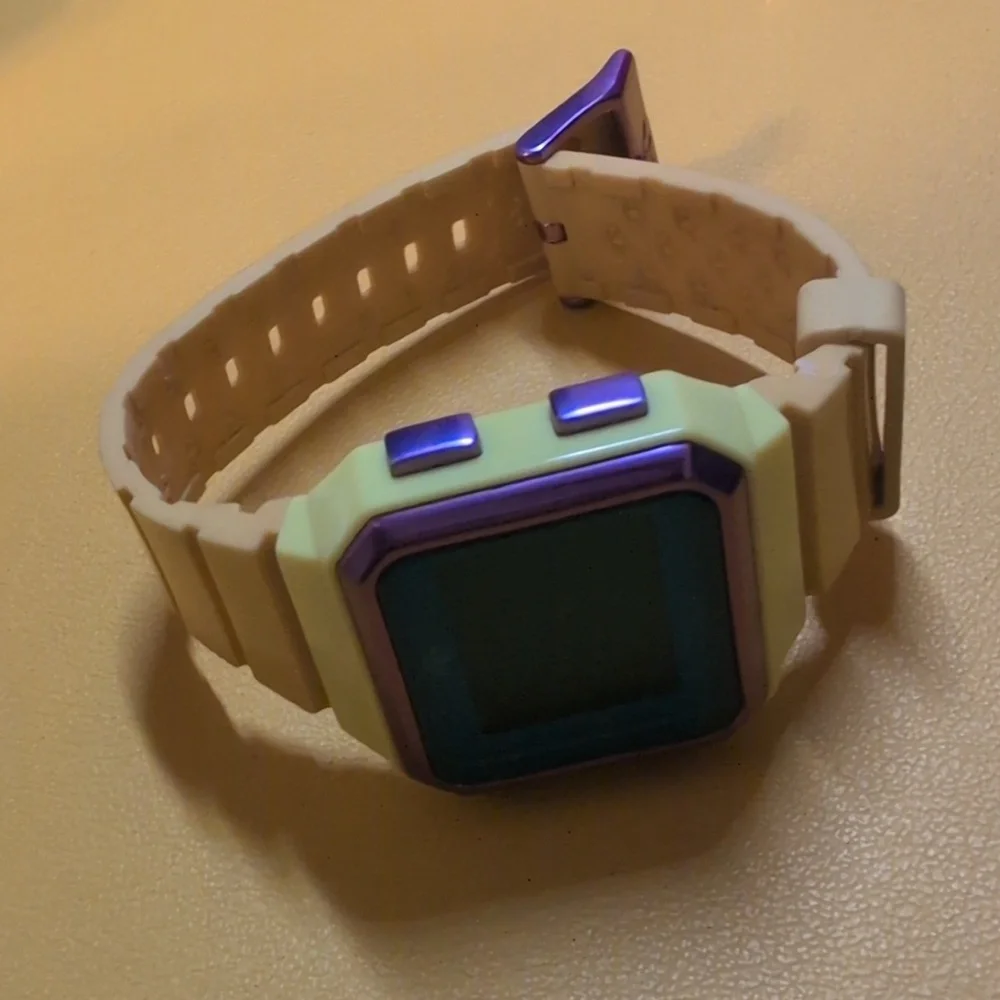 Dopamine Bold Yellow Pop Color Adidas Digital Watch-unisex